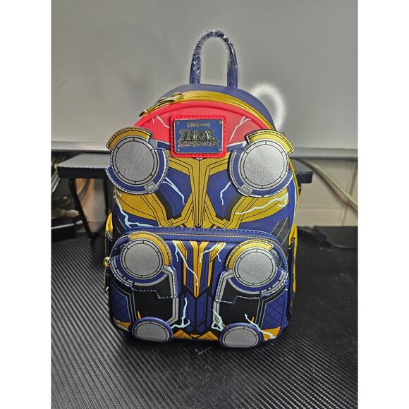 Loungefly Thor: Love and Thunder Glow in the Dark Cosplay Mini Backpack Marvel - Picture 1 of 9